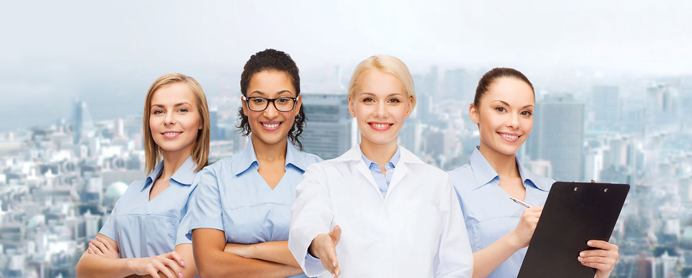 Banner image - smiling healthcare staff