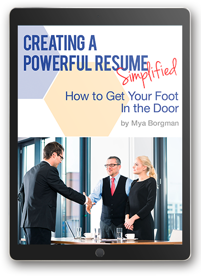 Creating a Powerful Resume eBook front cover
