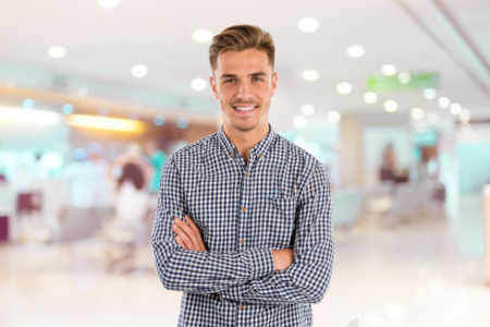 Smiling young man